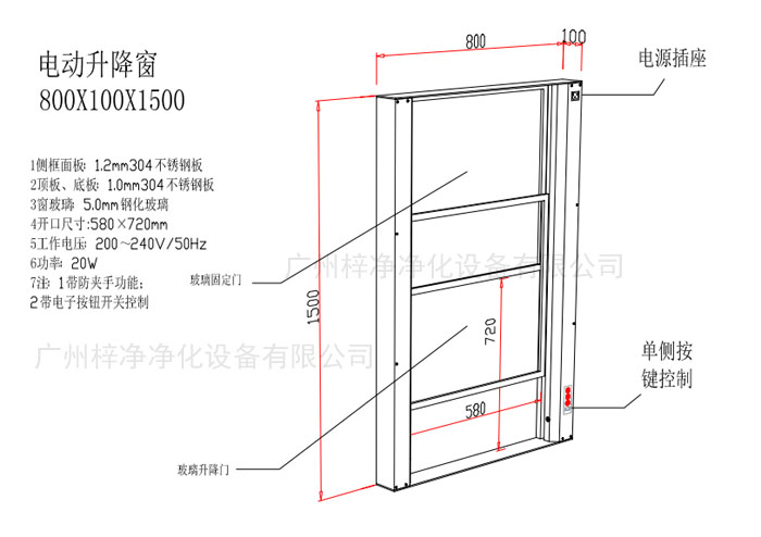 電動傳遞窗設計方案